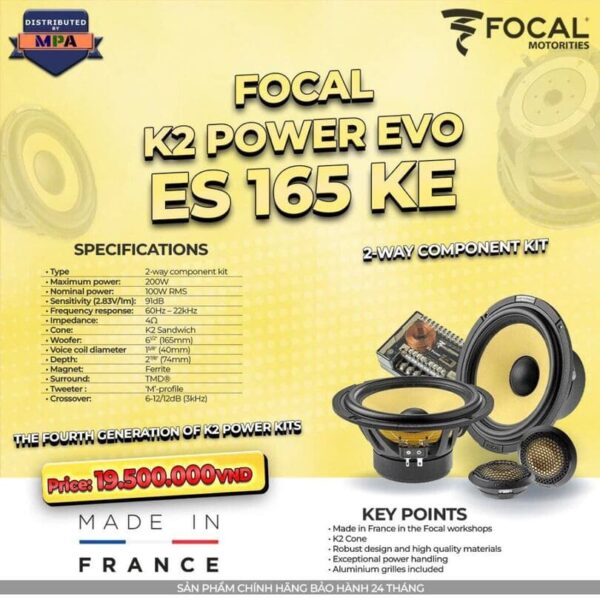 Focal K2 Power Evo ES 165 KE - Loa 2 đường tiếng