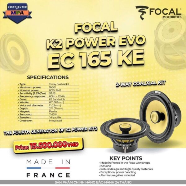 Focal K2 Power Evo EC 165 KE - Loa đồng trục