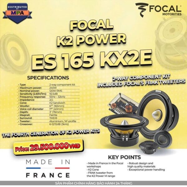 Focal K2 Power Evo ES 165 KX2E - Loa 2 đường tiếng