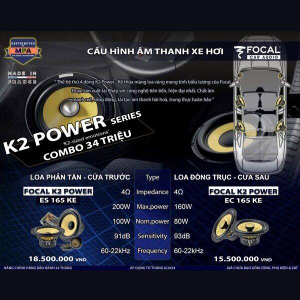 Combo Loa Focal K2 Power - Âm thanh mạnh mẽ