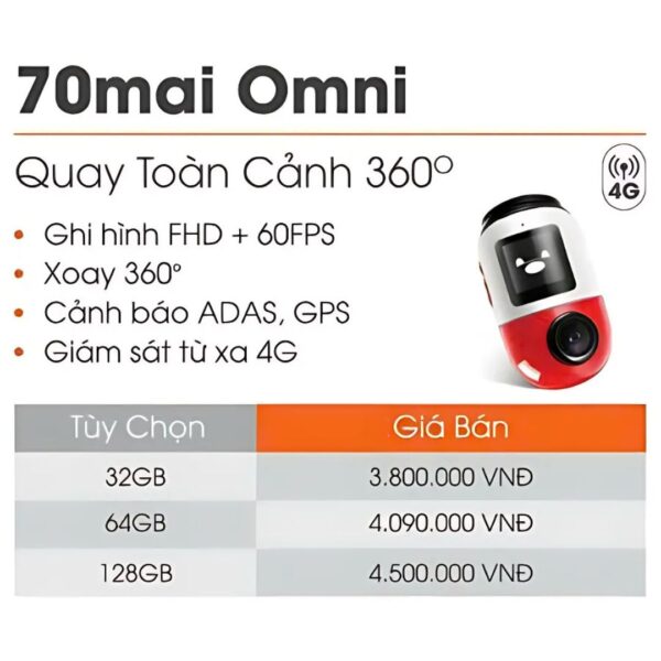 Camera hành trình 70mai Omni