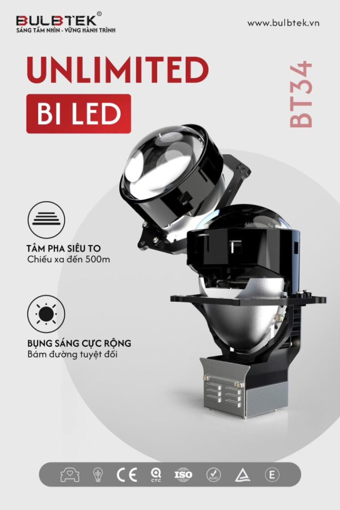 Đèn Bi LED ô tô Unlimited Bulbtek