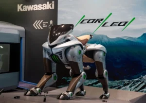Corleo sử dụng cơ chế tay đòn (swing-arm) vào một nền tảng robot, vốn thường thấy trên xe máy để kết nối khung với bánh sau và hấp thụ chấn động