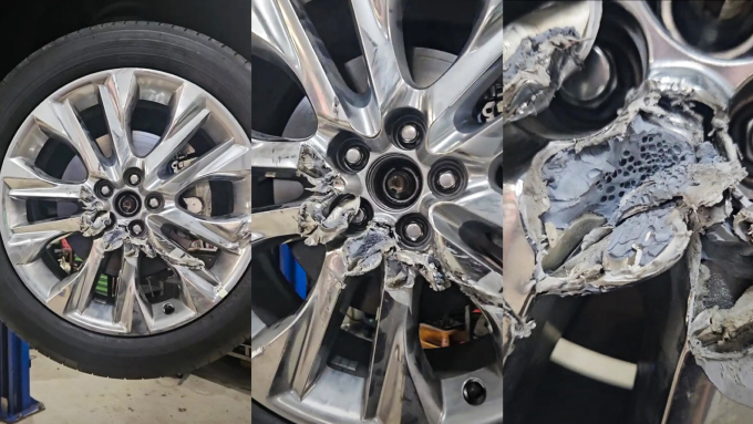 Vành bị hư hỏng của mẫu Toyota Kluger