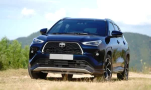 Một mẫu Yaris Cross lăn bánh tại Ninh Thuận