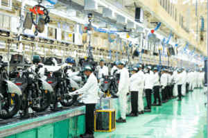 Một dây chuyền trong nhà máy sản xuất của Honda