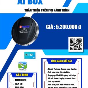 Santek AI Box – Android Box ô tô thông minh