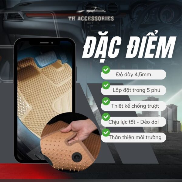 Thảm Lót Sàn Honda Brio 2019-2023: Cao Cấp, Giá Tốt - Hình ảnh 6