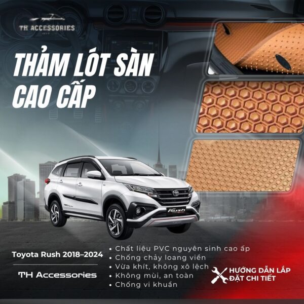 Thảm Lót Sàn Toyota Rush (2018-2024): Cao Cấp, Giá Tốt, Bảo Vệ Toàn Diện - Hình ảnh 2