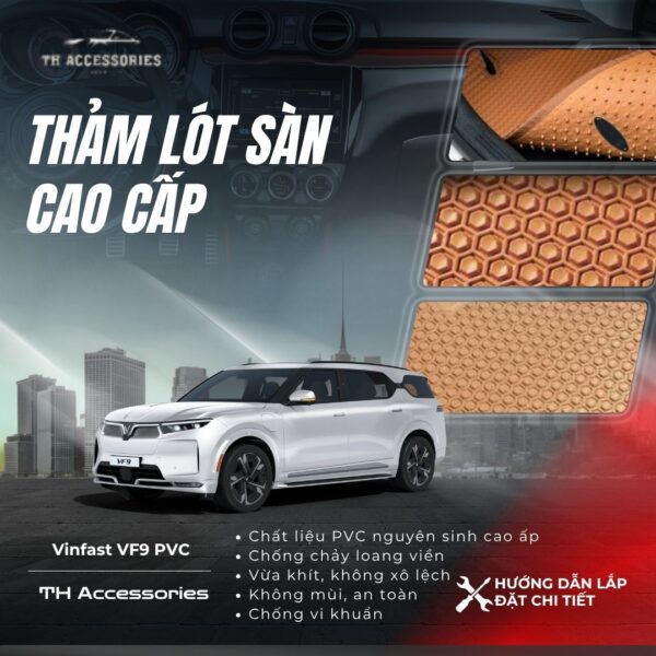 [VF9] Thảm Lót Sàn: Sang Trọng, Bền Bỉ, Bảo Hành Dài Hạn - HIEN M AUTO - Hình ảnh 2