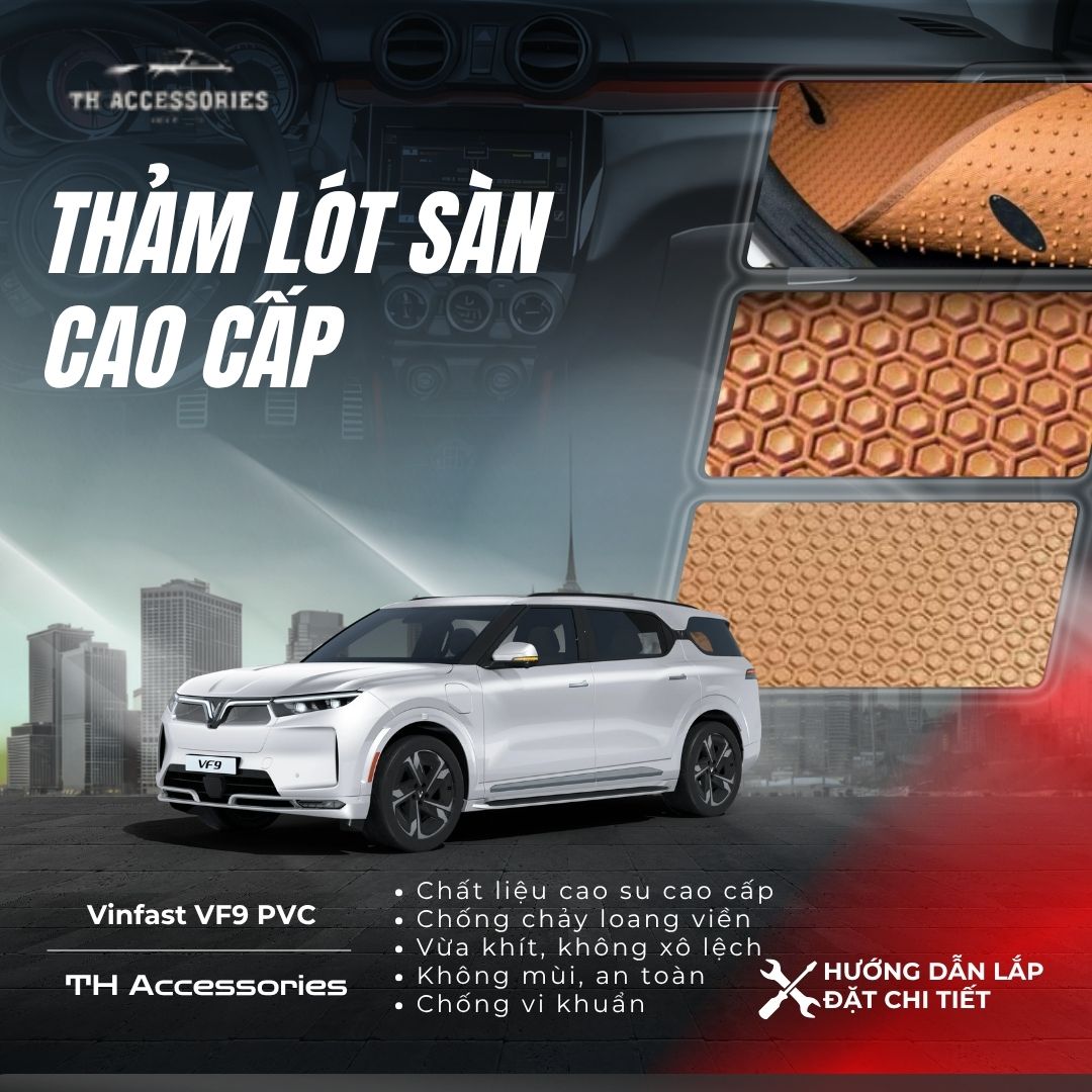 Thảm lót sàn Vinfast VF9 cao cấp