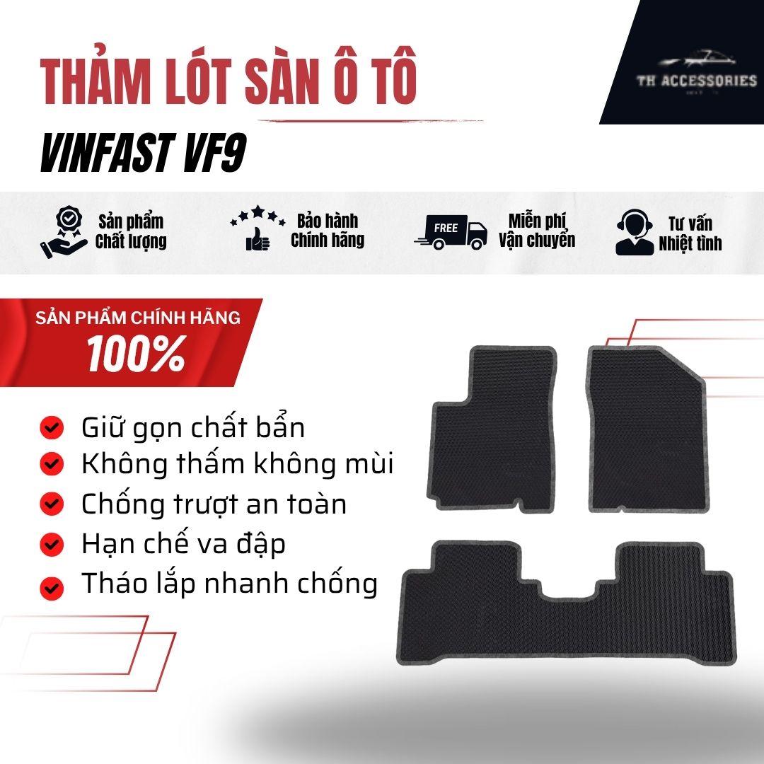 Chi tiết thảm Gold Vinfast VF9