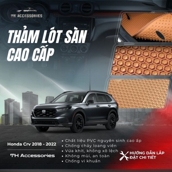 Thảm Lót Sàn Honda CRV 2018-2022 Cao Cấp | HIEN M AUTO - Hình ảnh 2