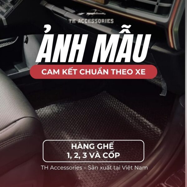 Thảm Lót Sàn Hyundai SantaFe 2024-2025: Cao Cấp, Chính Hãng | HIEN M AUTO - Hình ảnh 6