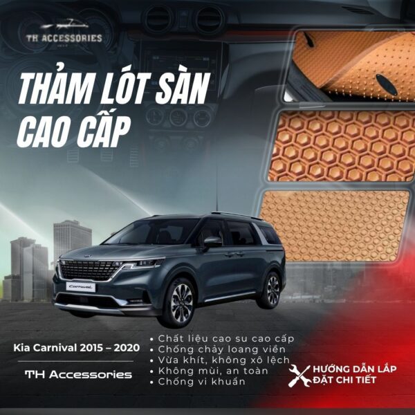 Thảm Xe Kia Carnival 2015-2020: Cao Cấp, Bền Bỉ | HIEN M AUTO