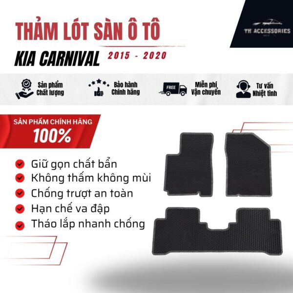 Thảm Xe Kia Carnival 2015-2020: Cao Cấp, Bền Bỉ | HIEN M AUTO - Hình ảnh 5