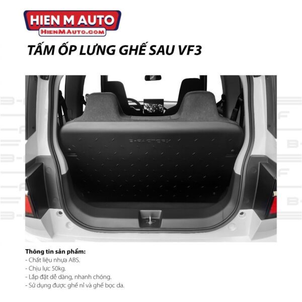 Tấm Ốp Lưng Ghế Sau Xe Vinfast VF3 - B-Factory