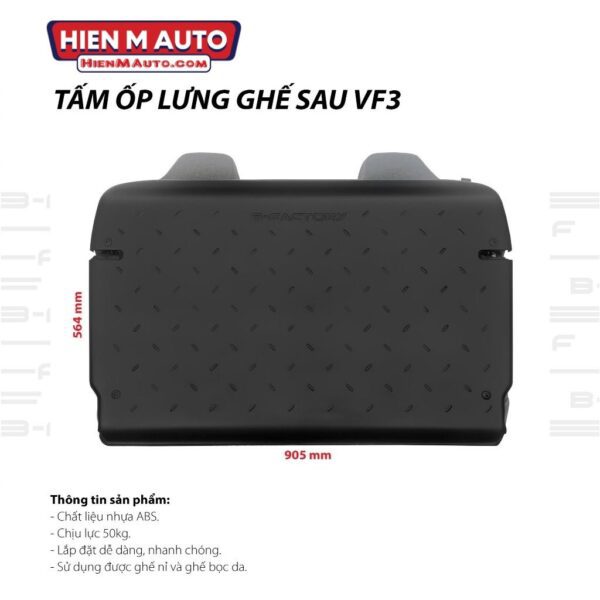 Tấm Ốp Lưng Ghế Sau Xe Vinfast VF3 - B-Factory - Hình ảnh 4