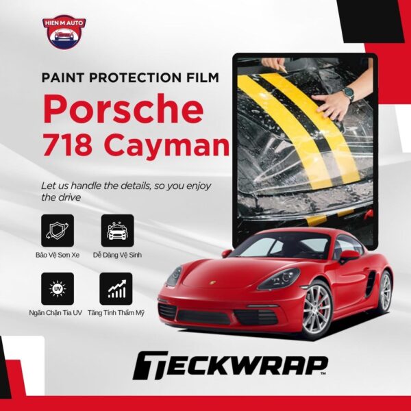 Dán PPF Teckwrap cho Porsche 718 Cayman