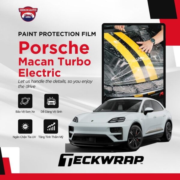Dán PPF Teckwrap cho Porsche Macan Turbo Electric