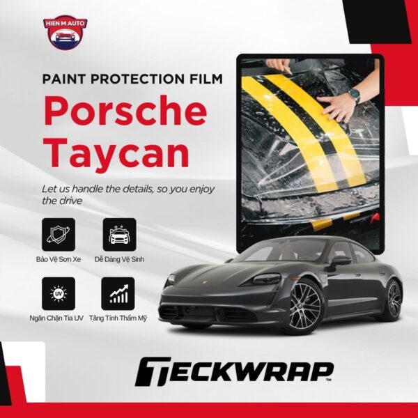 Dán PPF Teckwrap cho Porsche Taycan