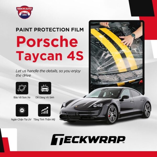 Dán PPF Teckwrap cho Porsche Taycan 4S