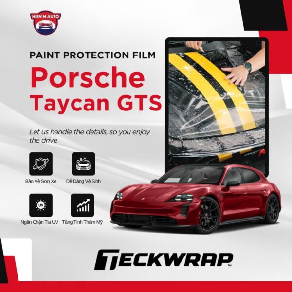 Dán PPF Teckwrap cho Porsche Taycan GTS