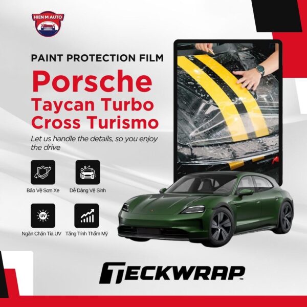 Dán PPF Teckwrap cho Porsche Taycan Turbo Cross Turismo