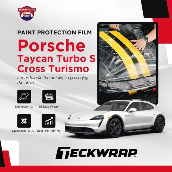 Dán PPF Teckwrap cho Porsche Taycan Turbo S Cross Turismo