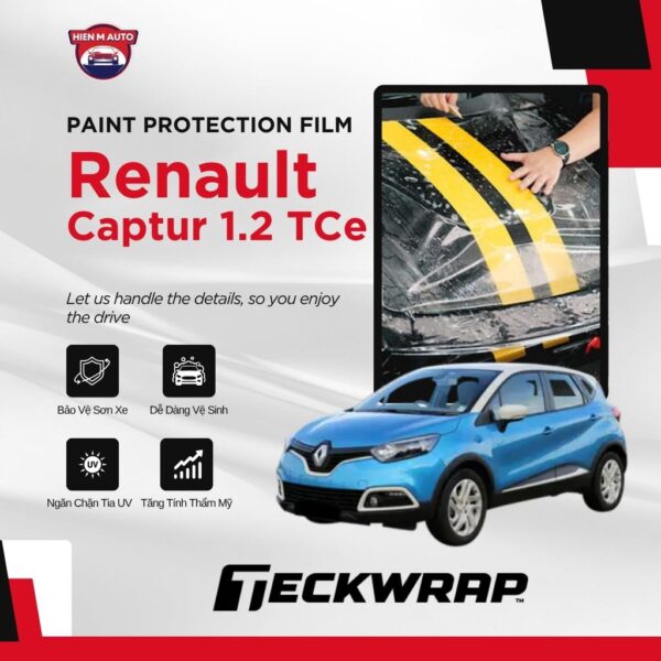 Dán PPF Teckwrap cho Renault Captur 1.2 TCe