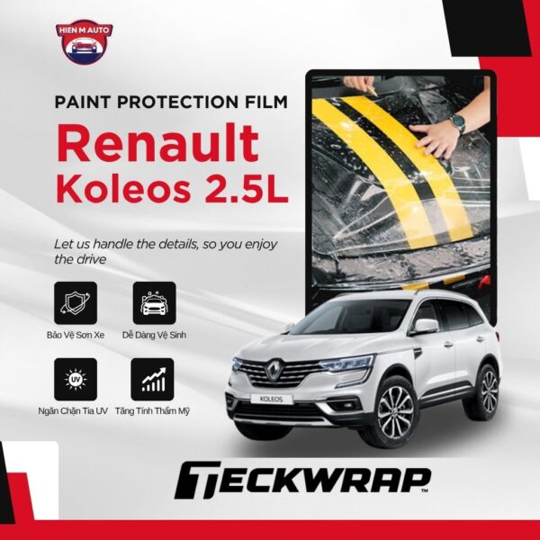 Dán PPF Teckwrap cho Renault Koleos 2.5L