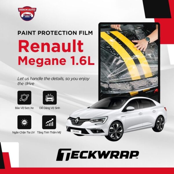 Dán PPF Teckwrap cho Renault Megane 1.6L