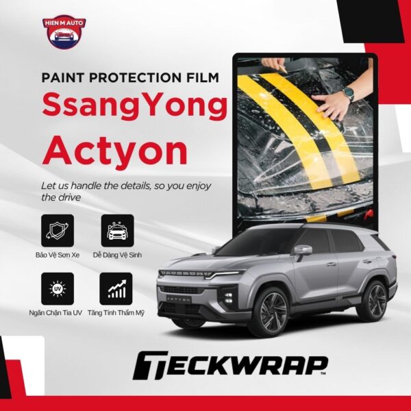 Dán PPF Teckwrap cho SsangYong Actyon