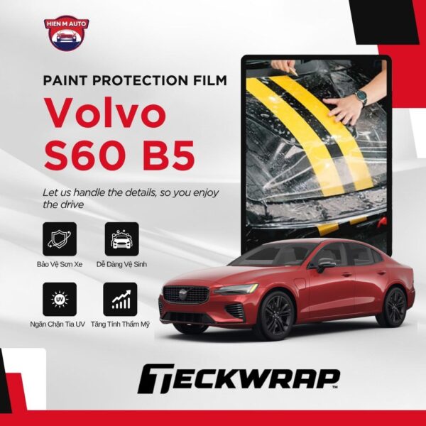 Dán PPF Teckwrap cho Volvo S60 B5