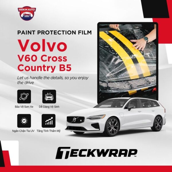 Dán PPF Teckwrap cho Volvo V60 Cross Country B5