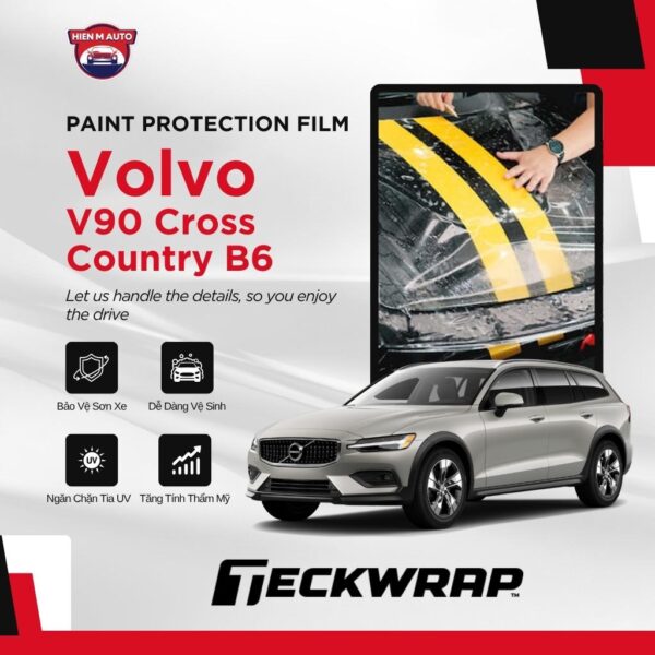 Dán PPF Teckwrap cho Volvo V90 Cross Country B6
