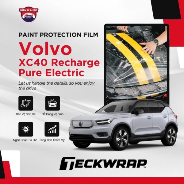 Dán PPF Teckwrap cho Volvo XC40 Recharge Pure Electric