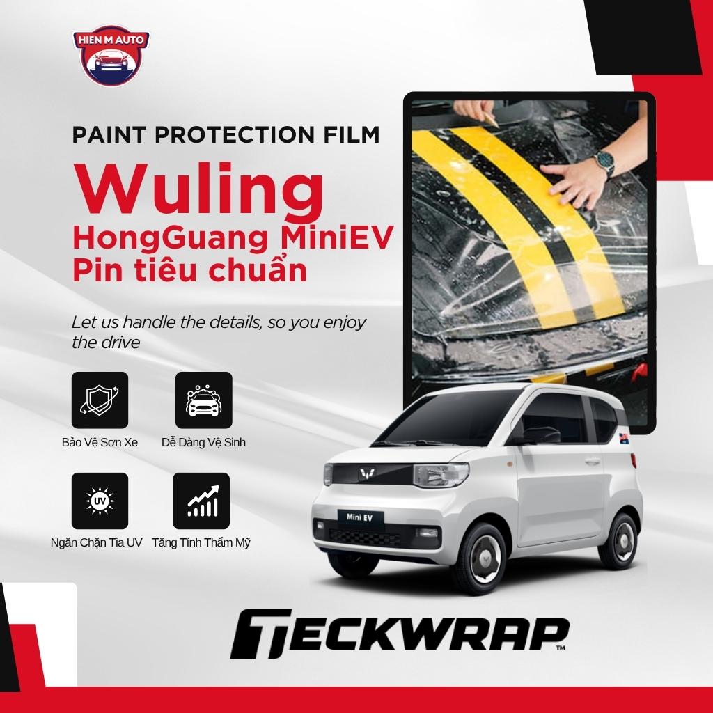 Dán PPF Teckwrap bảo vệ sơn Wuling HongGuang MiniEV