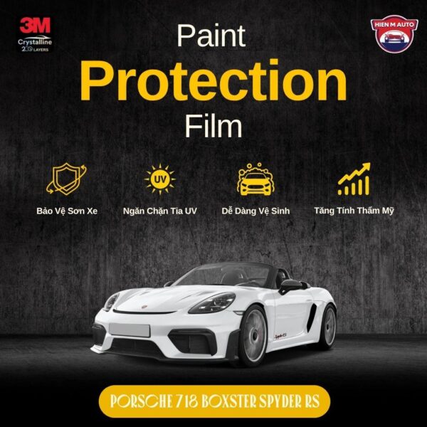 Dán PPF 3M cho Porsche 718 Boxster Spyder RS