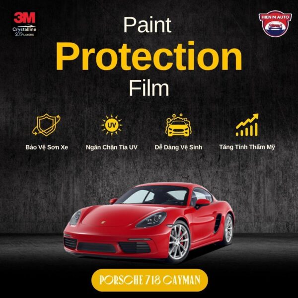 Dán PPF 3M cho Porsche 718 Cayman
