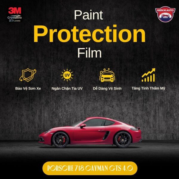 Dán PPF 3M cho Porsche 718 Cayman GTS 4.0