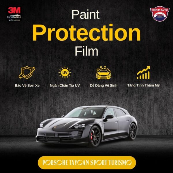 Dán PPF 3M cho Porsche Taycan Sport Turismo