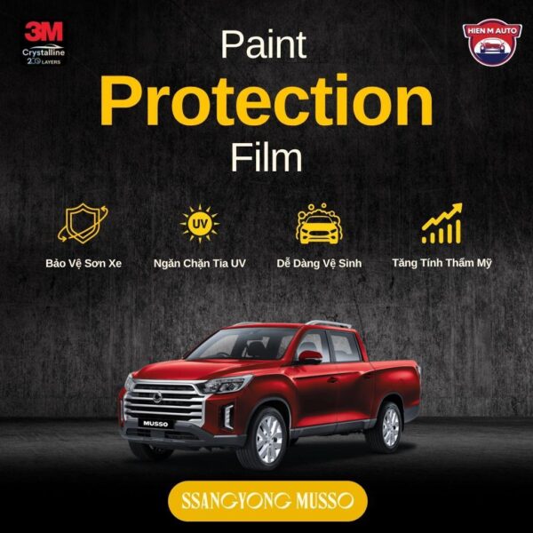 Dán PPF 3M cho SsangYong Musso