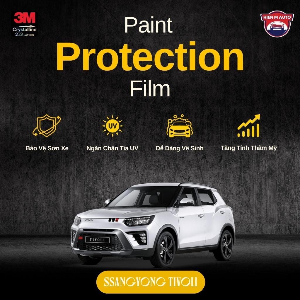 Dán PPF 3M bảo vệ sơn xe SsangYong Tivoli tại HIEN M AUTO